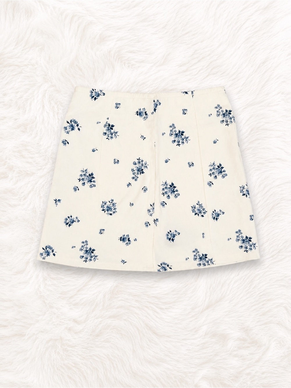 American Eagle Floral Mini Skirt Size Small Cottagecore Coquette Linen Blend